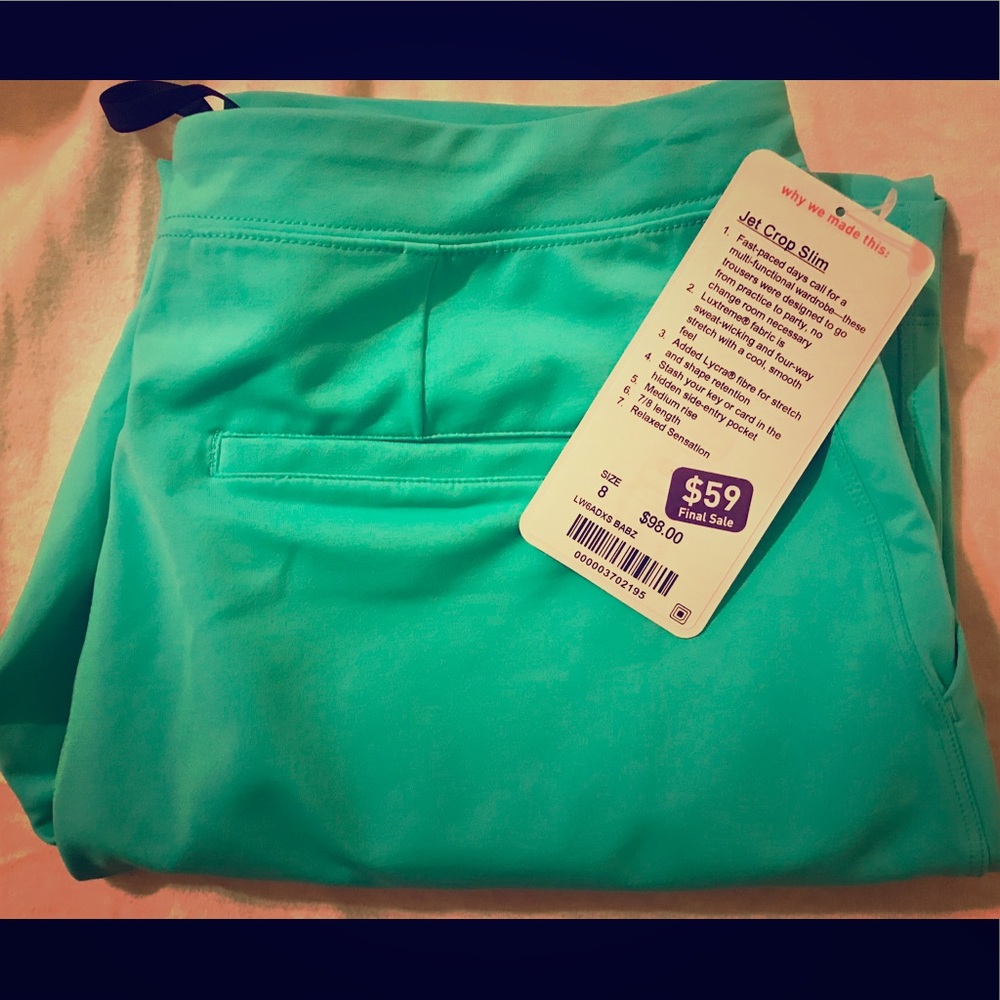 Lululemon Jet Crop Slim Size 8
